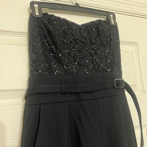 VENUS Black Lace Jumpsuit